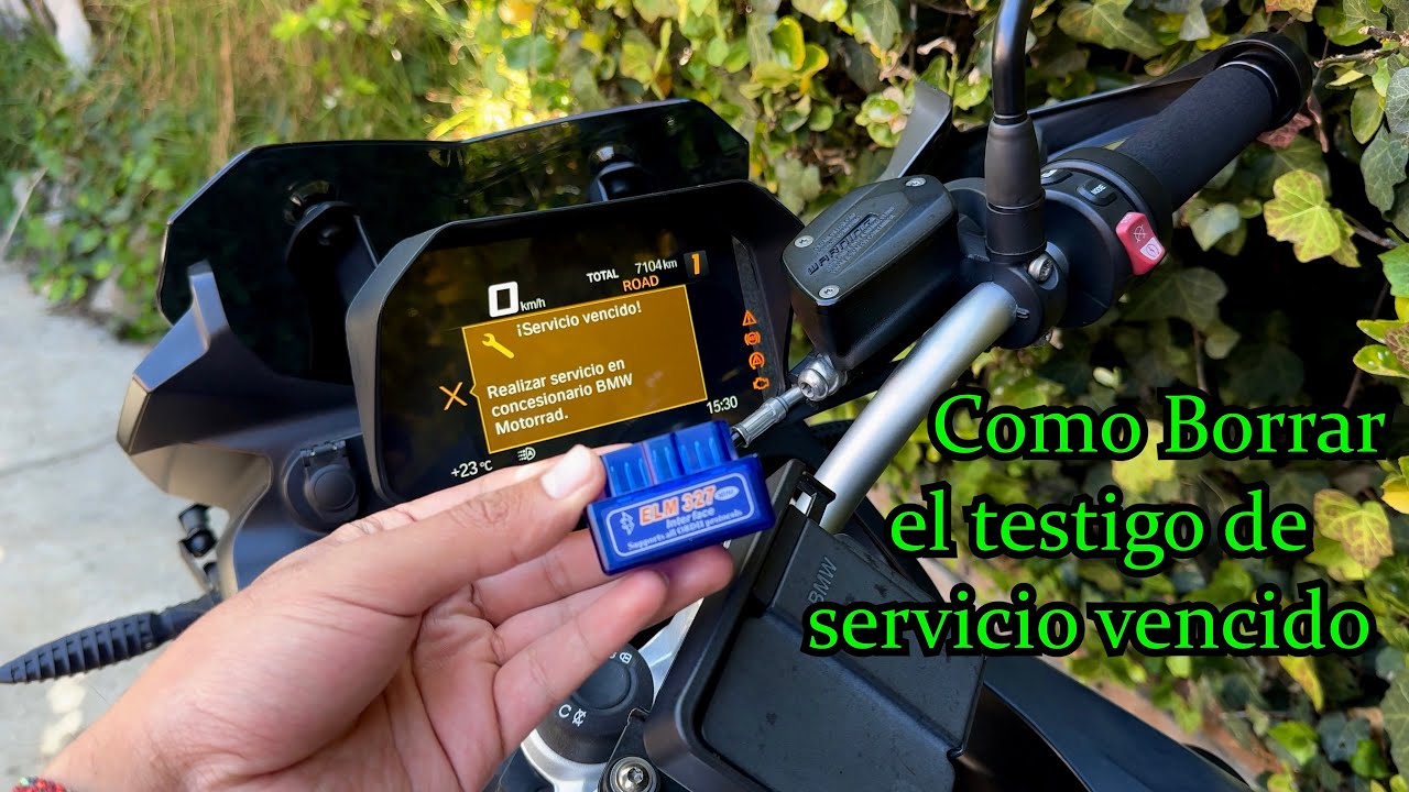 Como borrar testigo de servicio vencido | BMW F750GS 