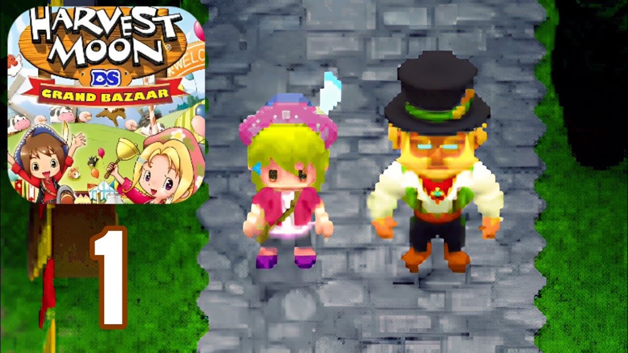 HARVEST MOON DS: GRAND BAZAAR - Gameplay Walkthrough Part 1 - No Commentary