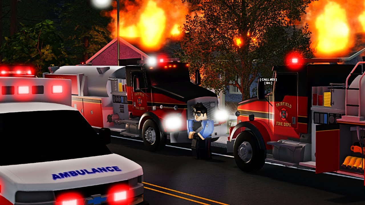 Huge House Fire Roleplay - CRP Maple County Roleplay