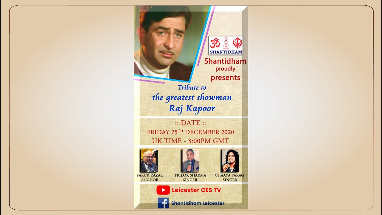 Tribute to the greatest showman Raj Kapoor
