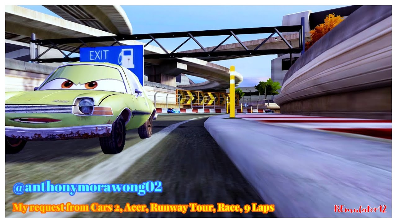 Cars 2 The Video Game | Acer - Race Mode | Runway Tour 9 Laps