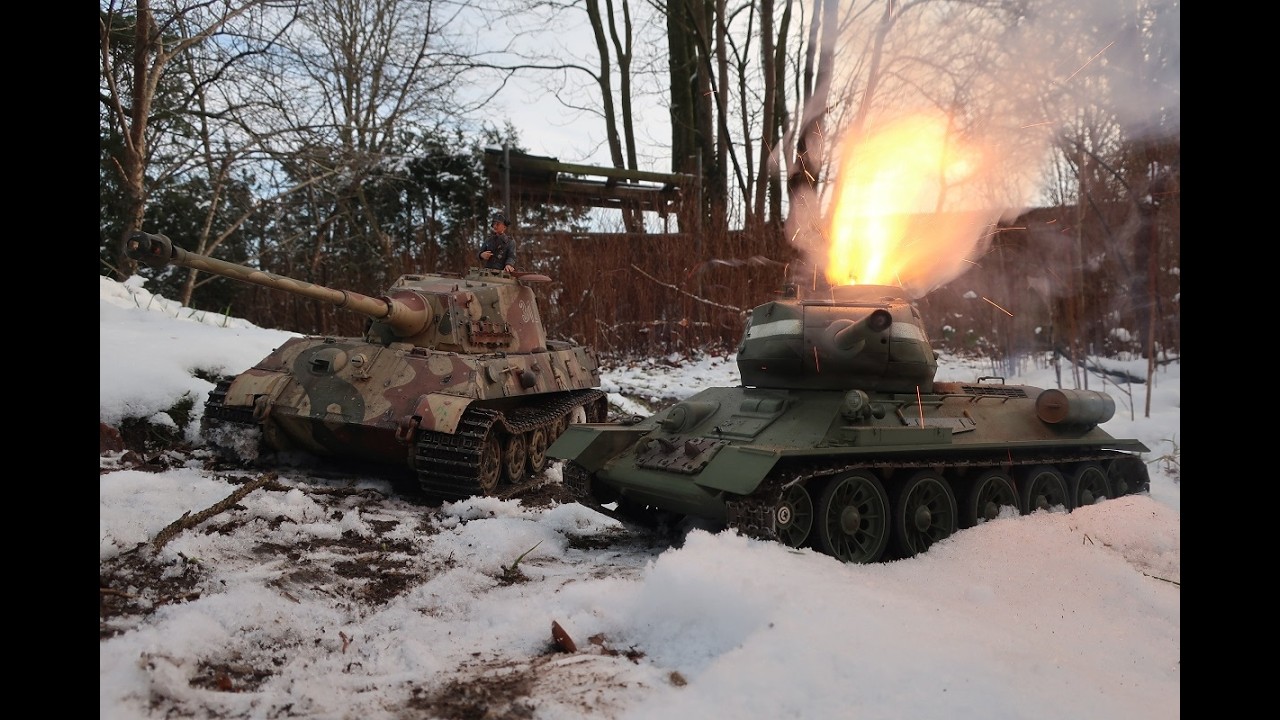 Tiger tank snow invasion