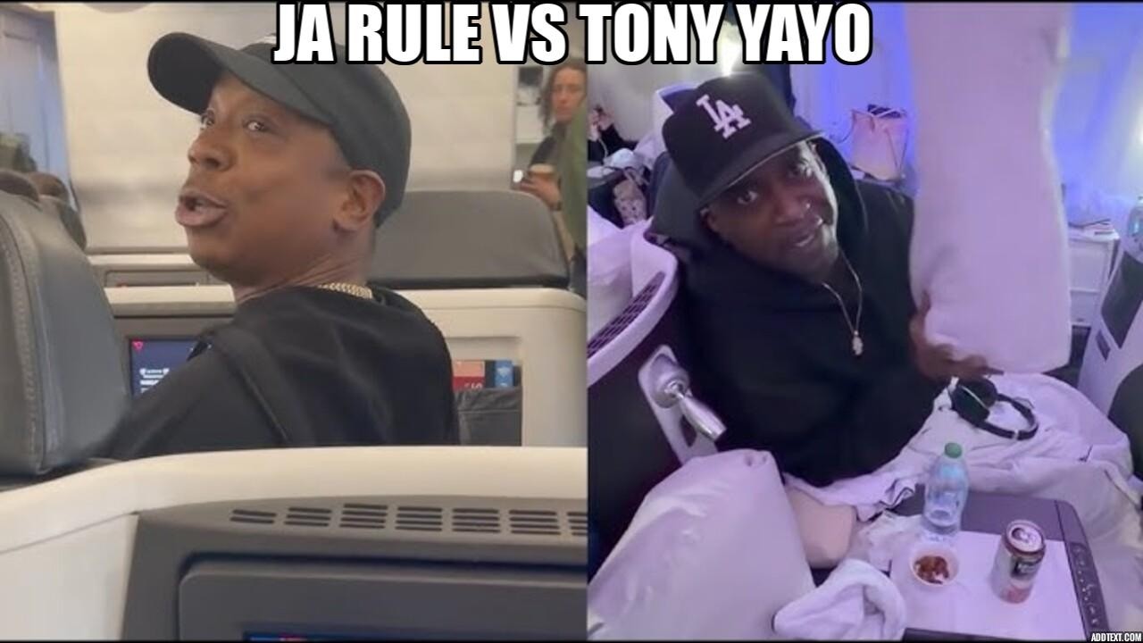 TONY YAYO & UNCLE MURDER (G-UNIT) ONT EU UNE ALTERCATION AVEC JA RULE DANS UN AVION