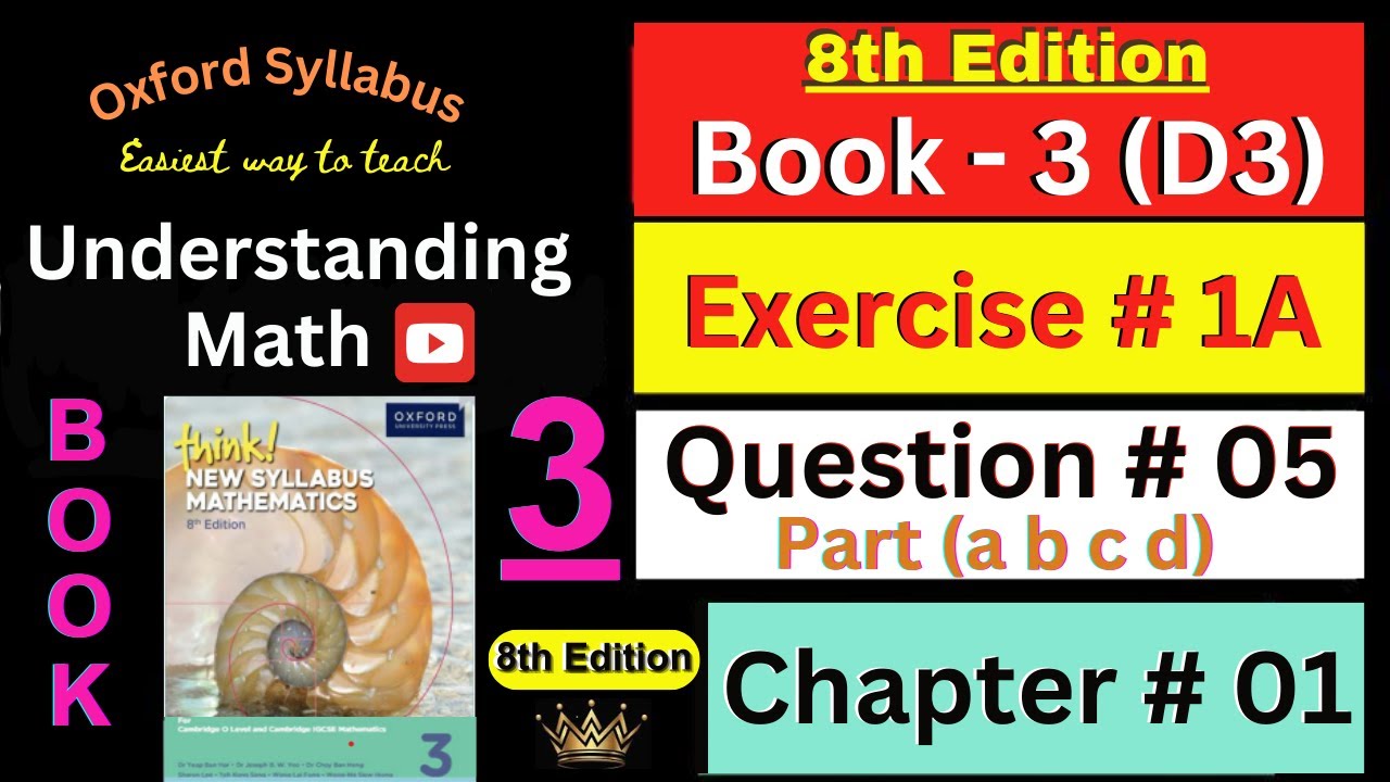 D3 Chapter# 1 Ex:1A Question# 5 | Part(a,b,c,d)|Algebraic fractions| Think New Syllabus Mathematics