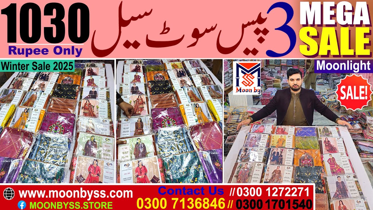 Mega Winter Sale 3pc | Clearance Sale | Moonbyss Wholesale Fabric | Winter Sale 2025.