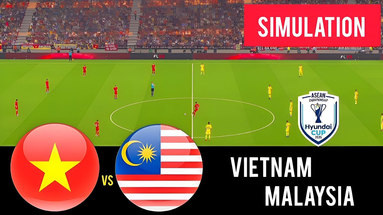Vietnam vs Malaysia - Asean Championship 2026 (AFF) - Full Match - Video Game Simulation