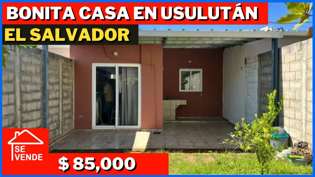 SE VENDE BONITA CASA CON AMPLIO TERRENO EN USULUTÁN EL SALVADOR