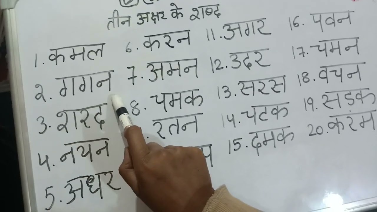 तीन अक्षर के शब्द#teenakshar#teenaksharkeshabd#learnwithik#easypadhaiwithik