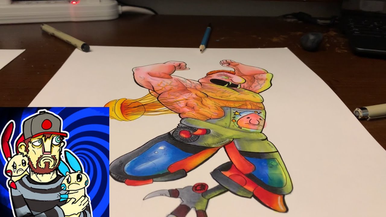 Crazy Monster Drawing (ft. Haddy the Creator)| RMB Art