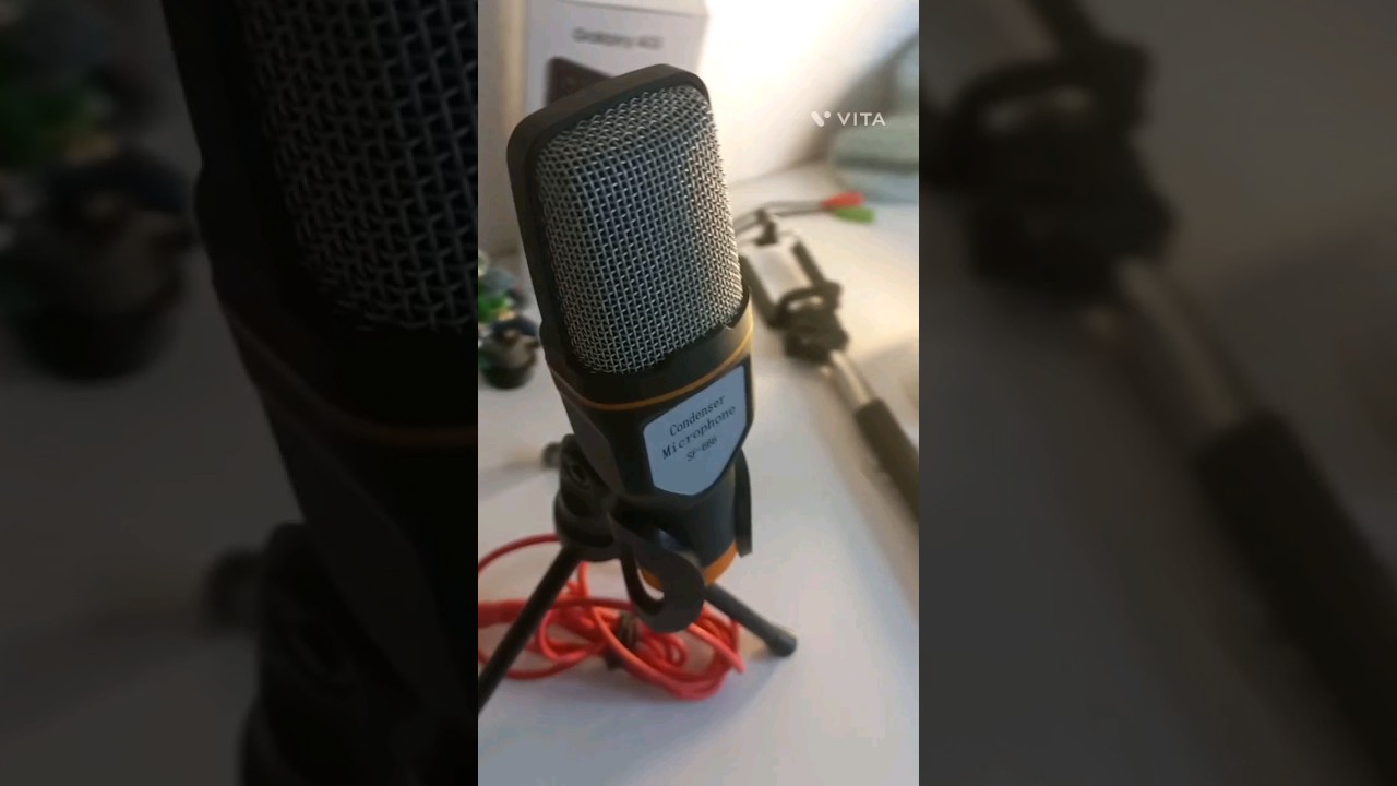 Sf-666 Microfone Condensador da Shopee! #shopee #gamer #setup #setupgamer
