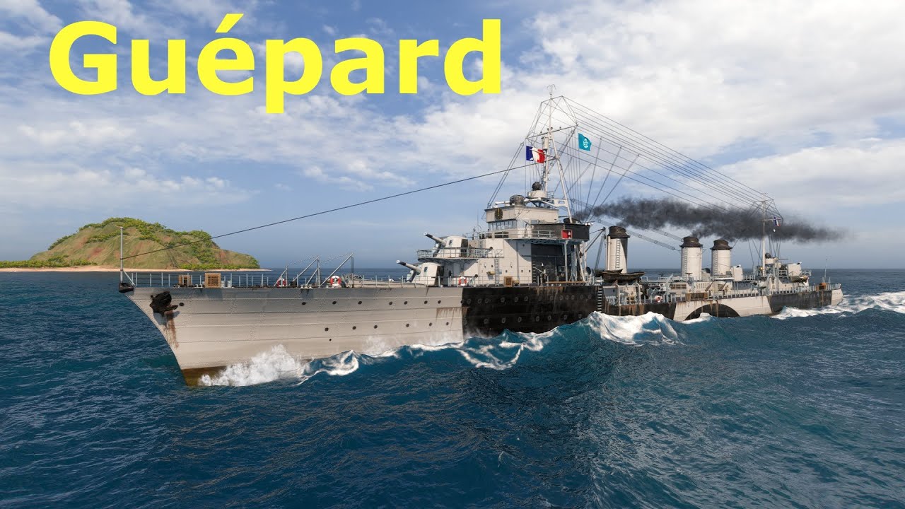 World of WarShips Guépard - French DD Strikes at Full Speed!