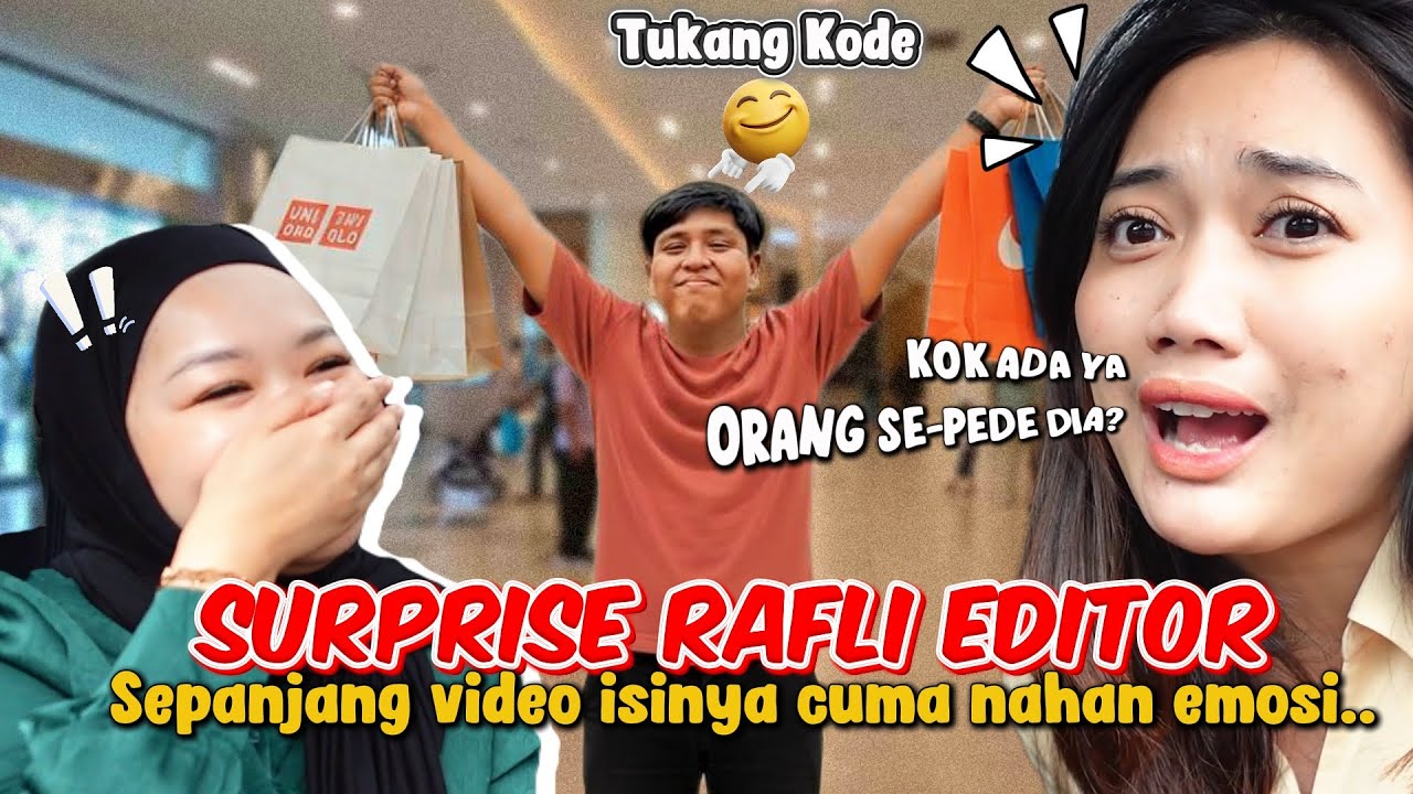 SURPRISE-IN ULANG TAHUN EDITOR KITA RAFLI!! ORANG INI PEDE NYA MENTOK 😭😭