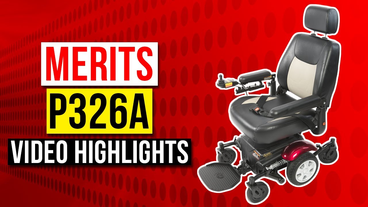 Merits Health P326A Vision Sport Electric Wheelchair [2024]