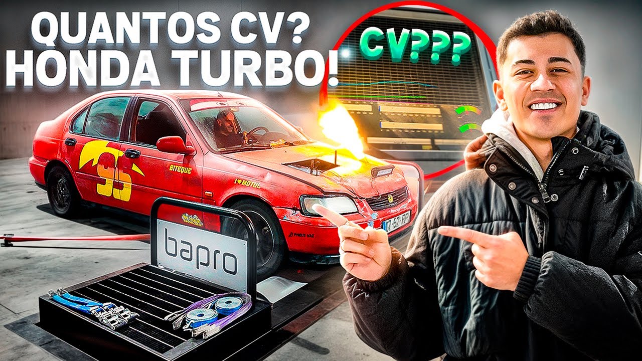 LOUCURA ! LEVAMOS O HONDA TURBO AO BANCO DE POTÊNCIA ! QUANTOS CAVALOS DEU?! | AllSpeedDrive