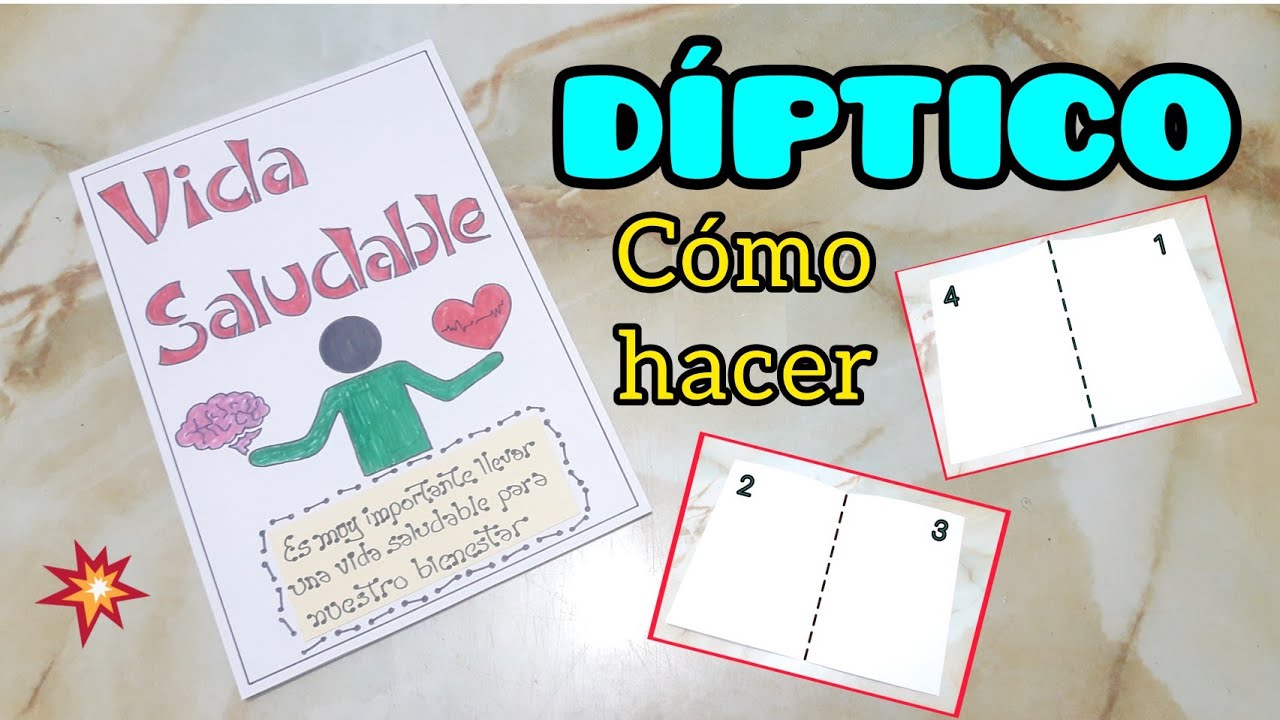 Como hacer un DIPTICO / Aprendo en Casa