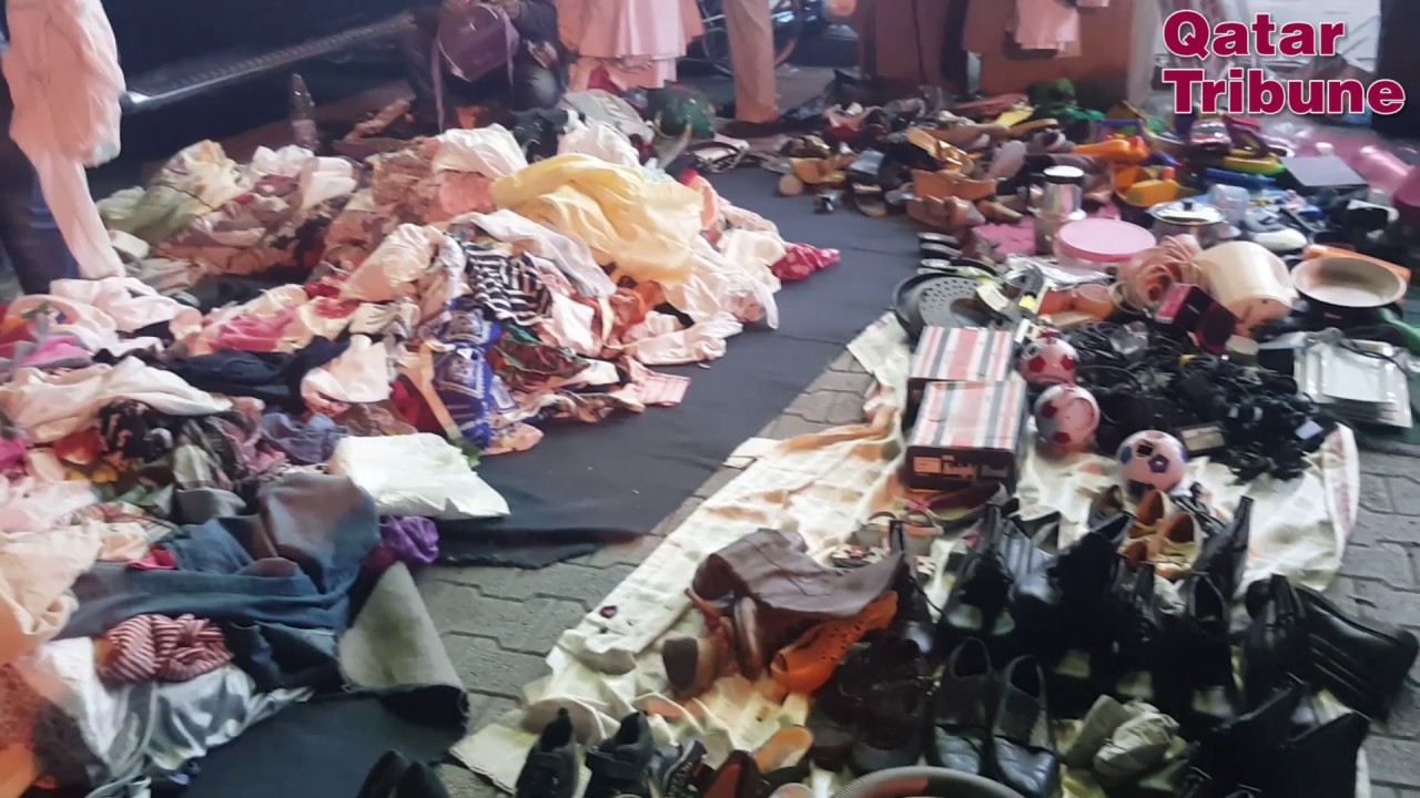 Customers crowded at Souq Haraj