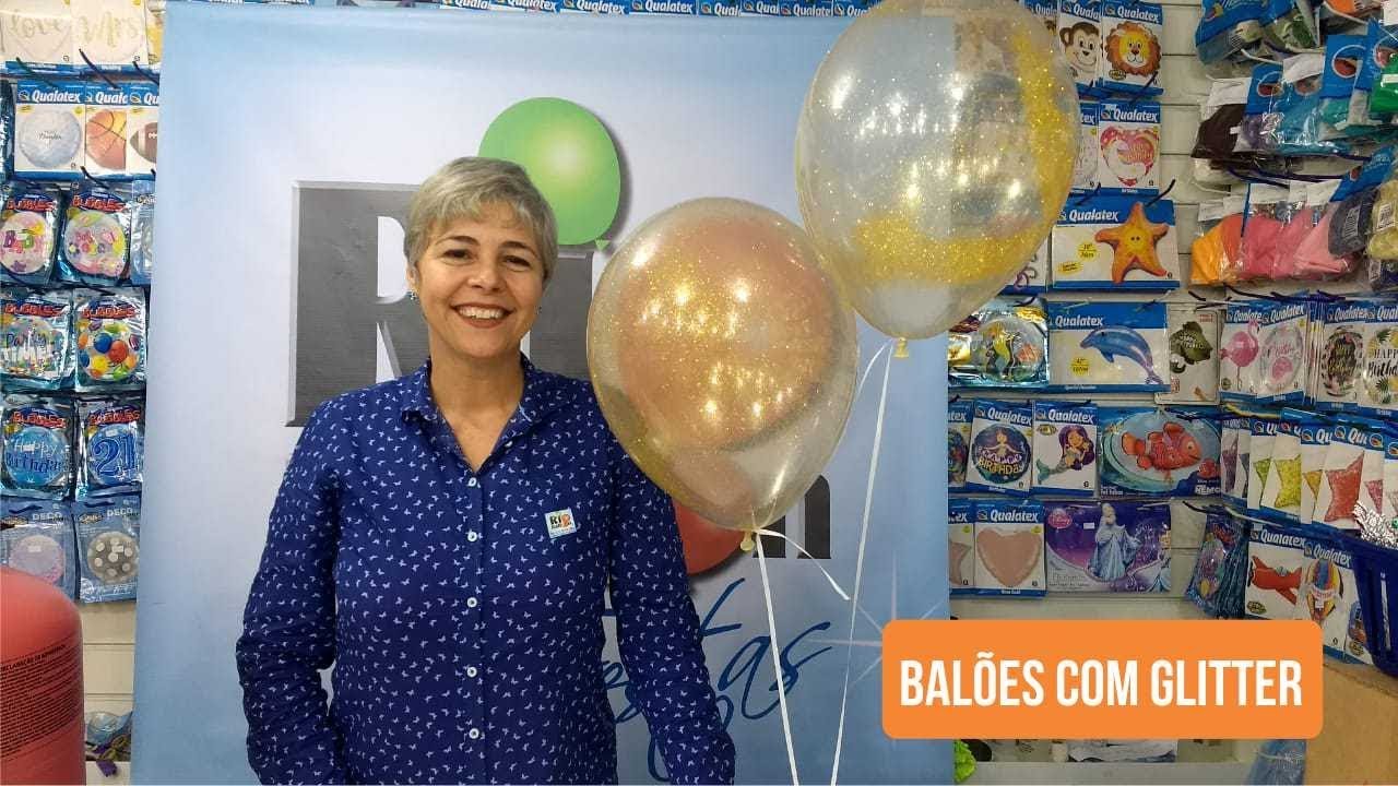 Como colocar Glitter no Balão?
