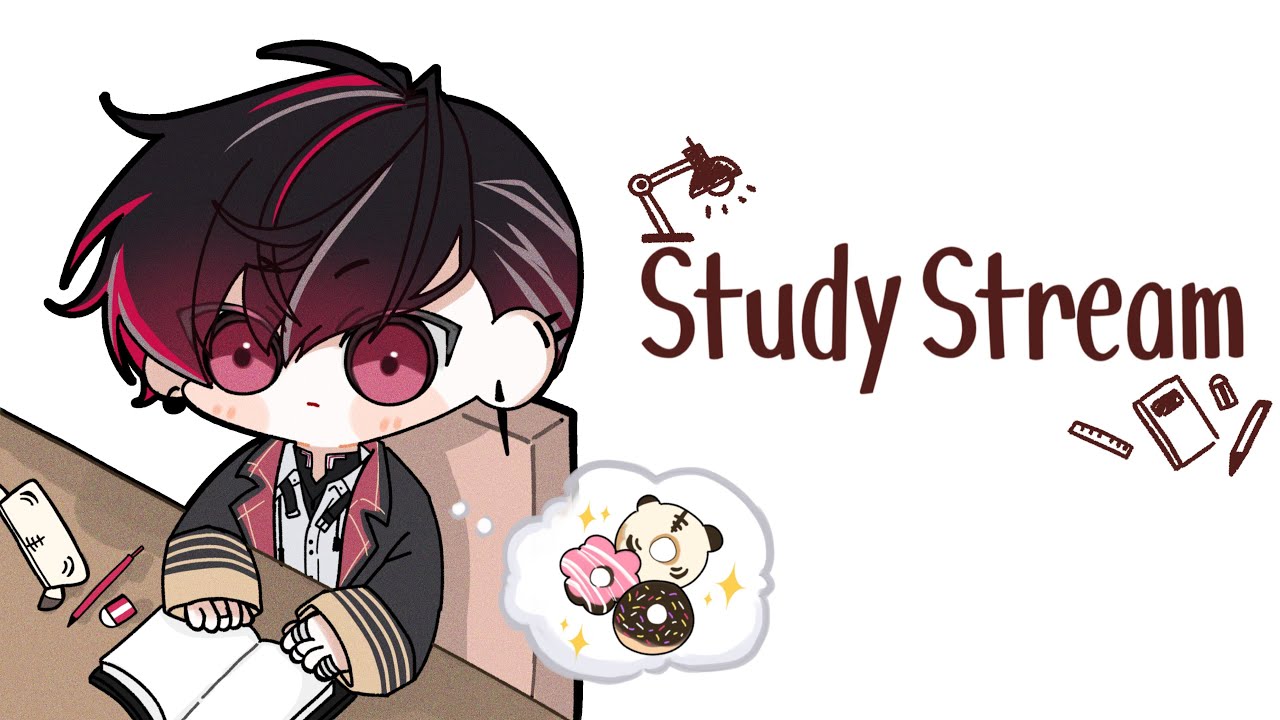 4 HOUR STUDY WITH ME | keyboard asmr + soft talking 【NIJISANJI EN | Ver Vermillion】