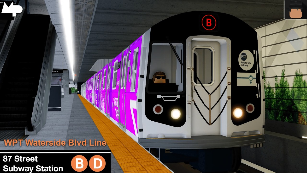WPT Waterside Blvd Line: (B) & (D) Train Action @ 87th Street