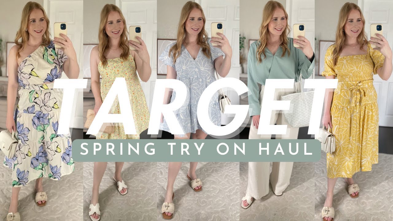 TARGET SPRING 2024 CLOTHING HAUL 🌸 Affordable and CUTE Spring Outfit Ideas