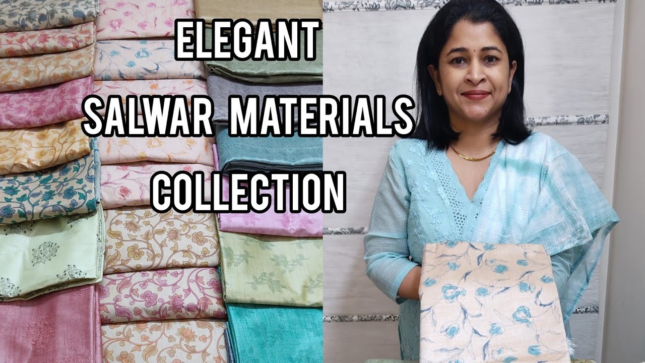 SEMI DUPION SILK | SEMI TUSSAR SILK SALWAR MATERIALS | FLORAL PRINTED | WhatsApp 9980215090