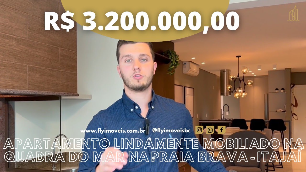 Apartamento DECORADO no Solares da Brava em Itaja&iacute;.