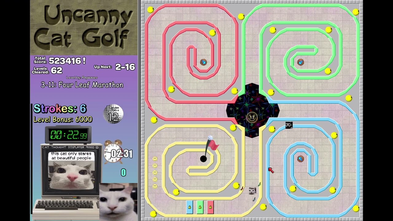 Uncanny Cat Golf: Endless Mode Preview