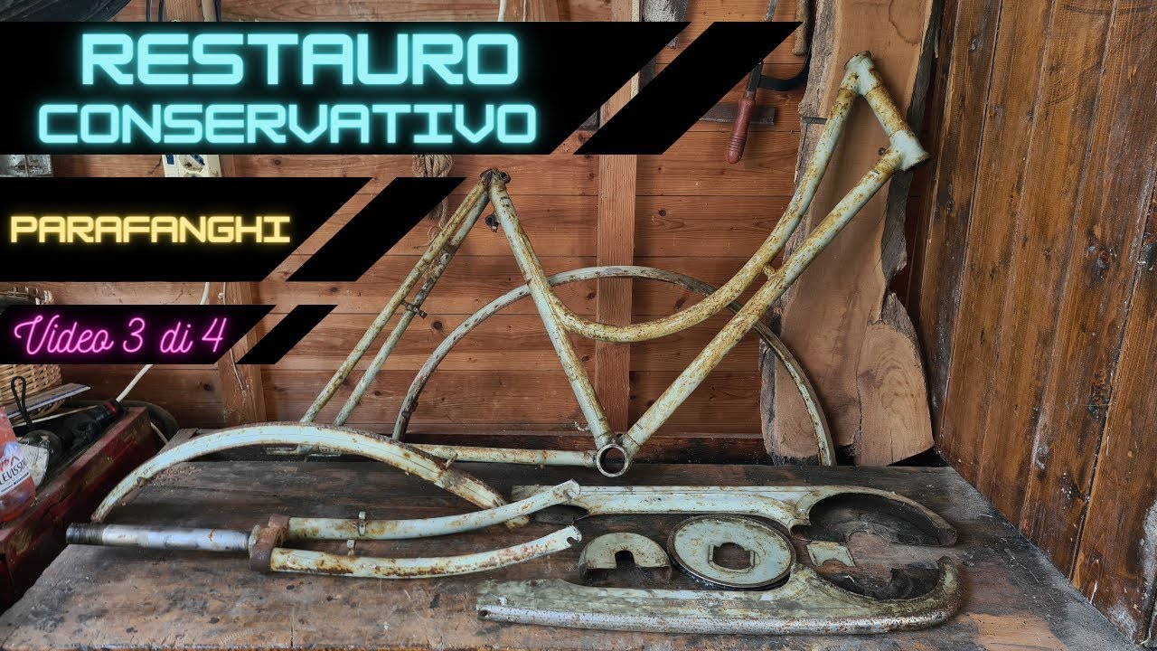 Restauro conservativo PARAFANGHI bicicletta (video 3 di 4)