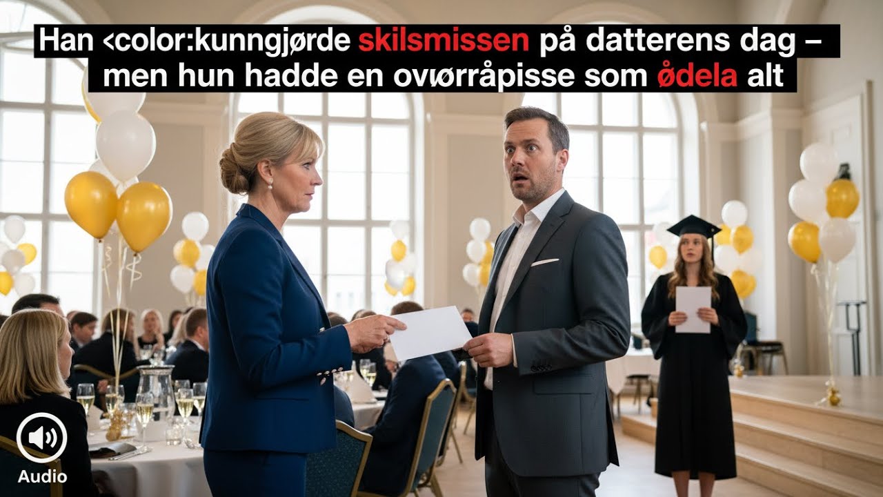 Han kunngjorde utroskapen på datterens eksamensfest – og mistet alt i et skrik.