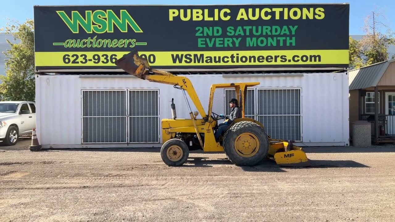 Massey Ferguson MF40 Grade Tractor For Virtual Online Auction February 11, 2023