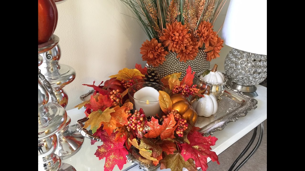 Dollar Tree Traditional Fall Floral Centerpiece
