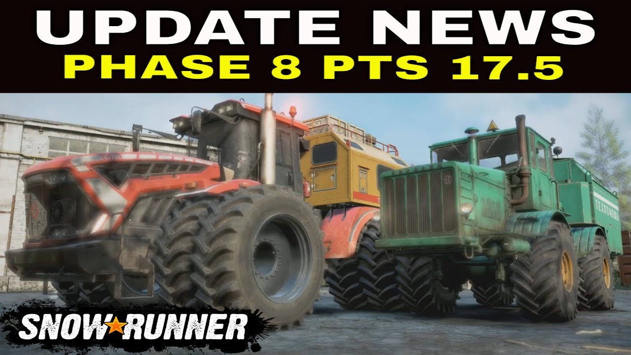 ⚠️ Snowrunner Update News - PHASE 8 PTS Update - Wolf Pack AWD