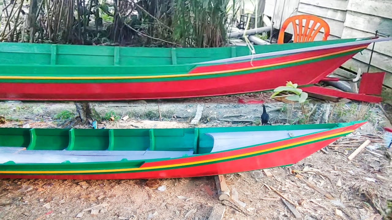 cara membuat perahu buat mancing dari awal sampai selesai #boatbuilding