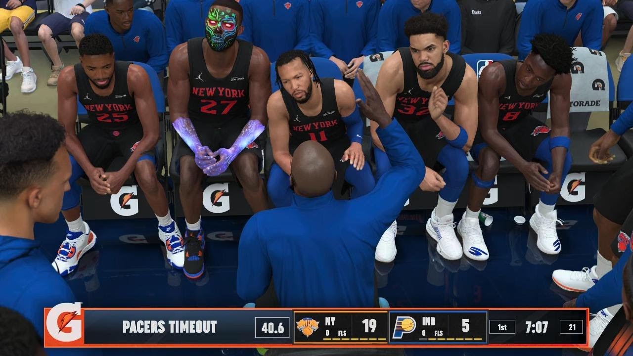 NBA 2K26 MyCareer game 27 Knicks facing Pacers