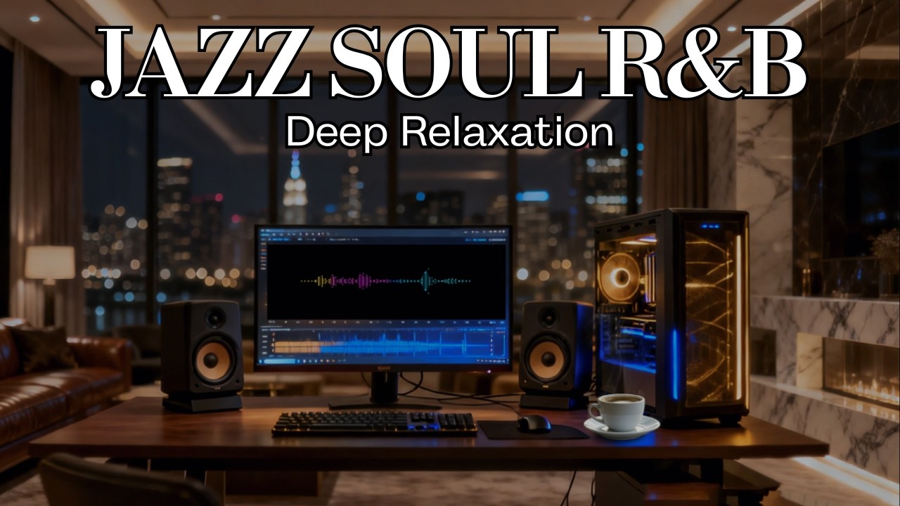 Smooth Jazz Soul R&B 🎷 | Luxury Night Lounge for Deep Relaxation & Focus
