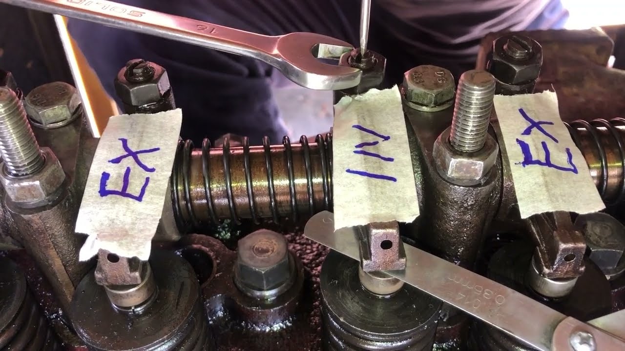 Valve lash adjustment .firing order 1342 4-cylinder Diesel engine .specially for beginners.