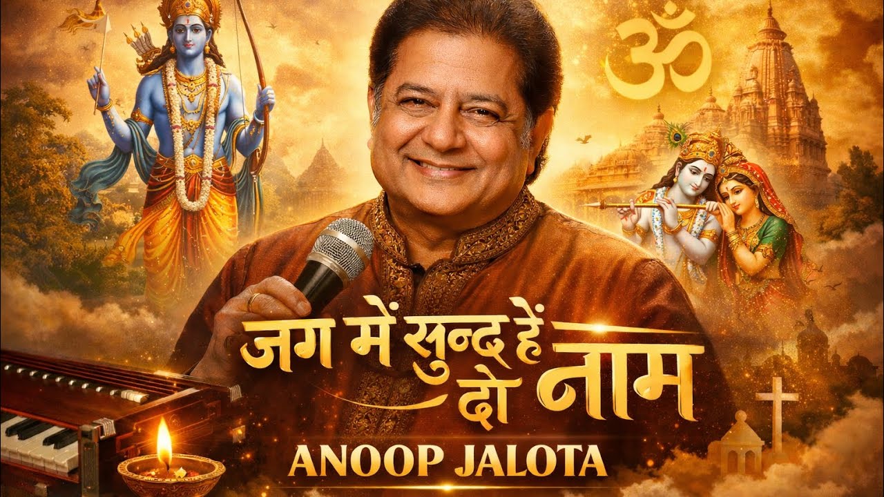 जग में सुंदर हैं दो नाम | राम कृष्ण भजन | Anoop Jalota |#most#papular#bhajan #live #new#Ram#krishna 