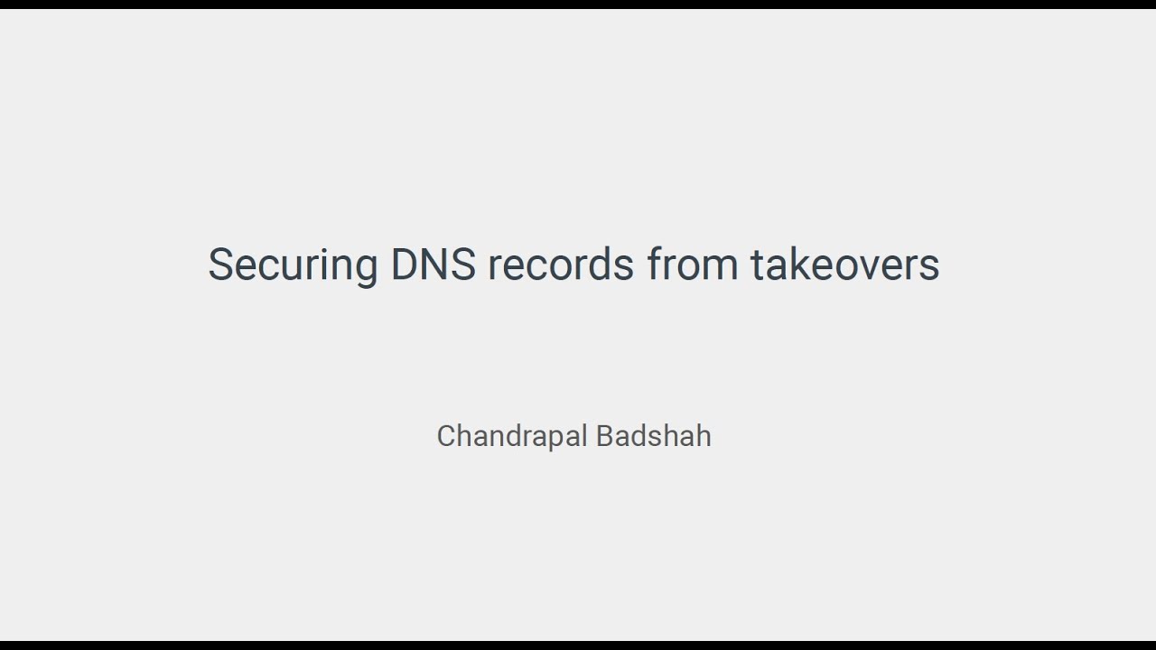 Securing DNS records from takeover