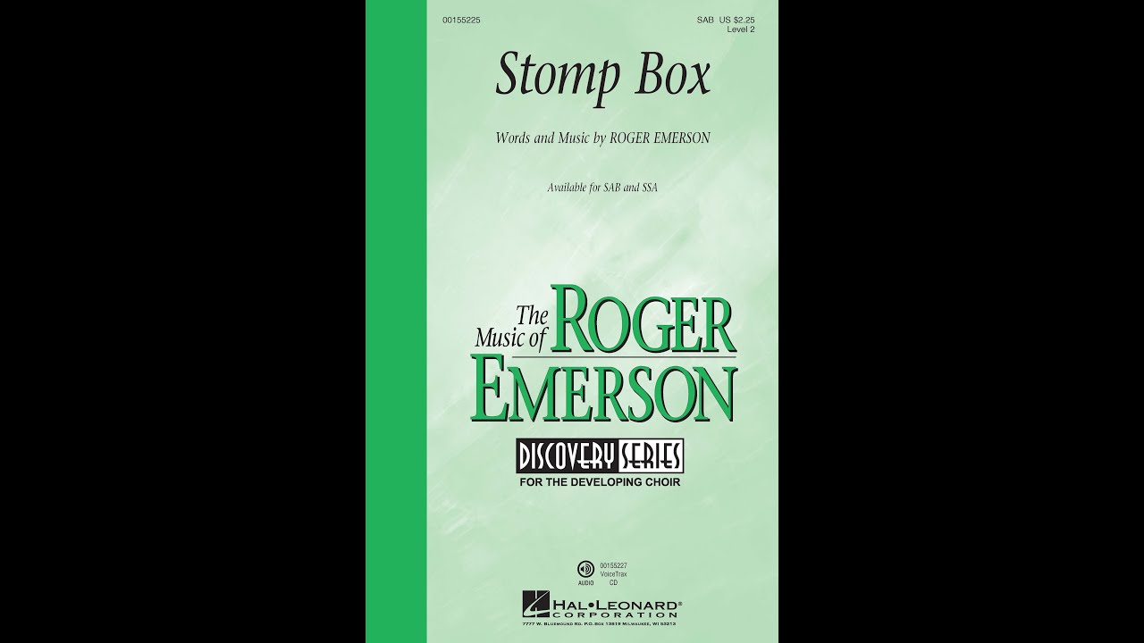 Stomp Box (SAB Choir) - by Roger Emerson
