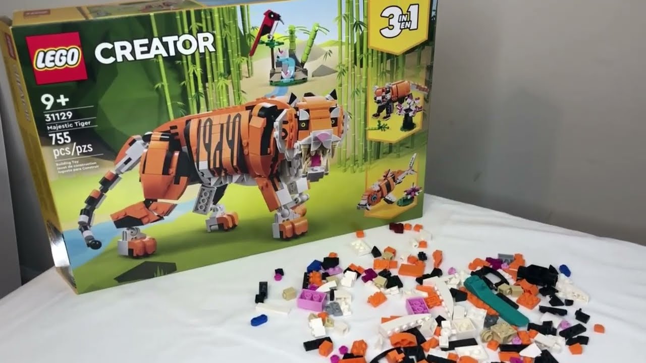 Building the LEGO Creator- Majestic Tiger (31129)