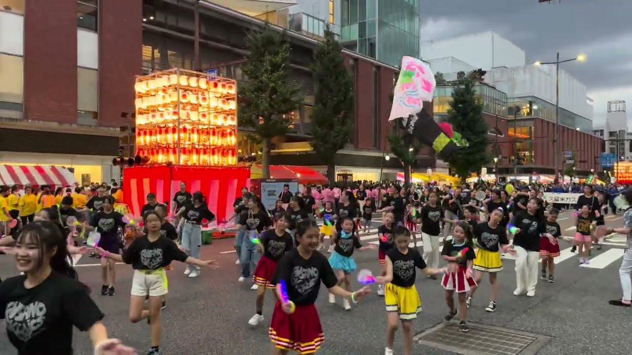 【水の祭典,久留米まつり2023】一万人のそろばん総踊り