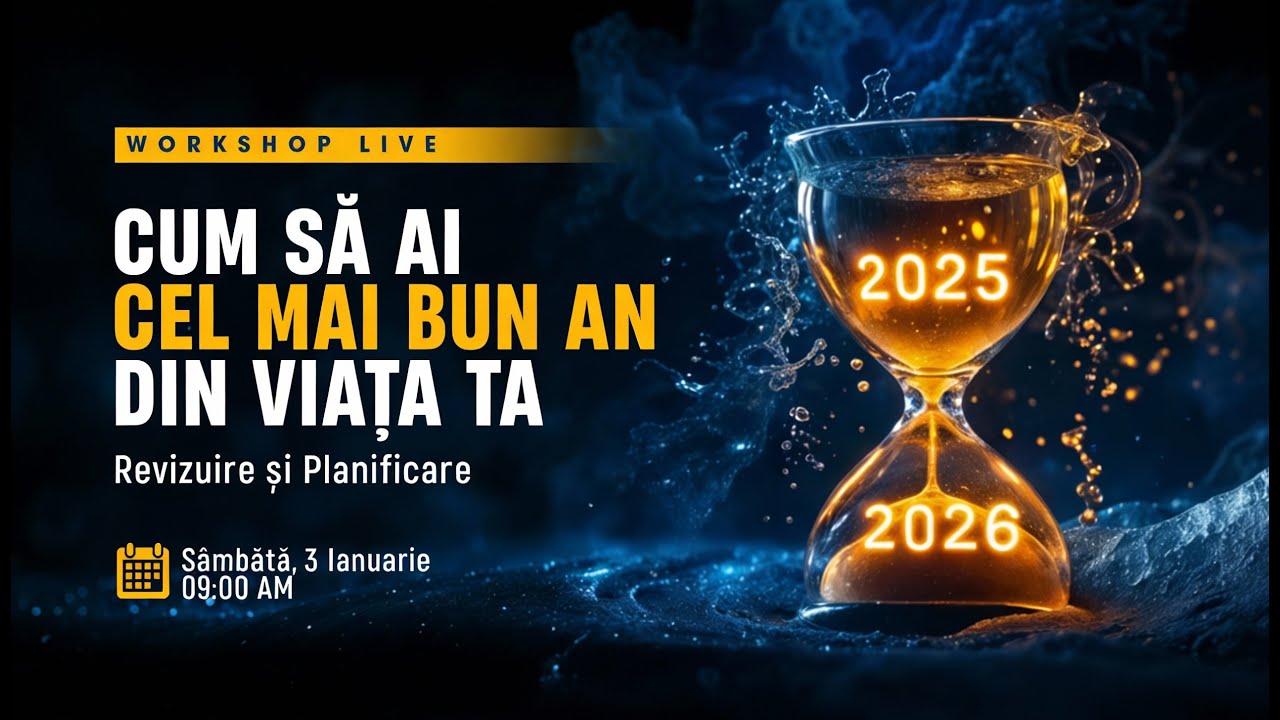 [Workshop] 2026: Cel mai bun an din viața ta (Review 2025 + Planificare 2026)