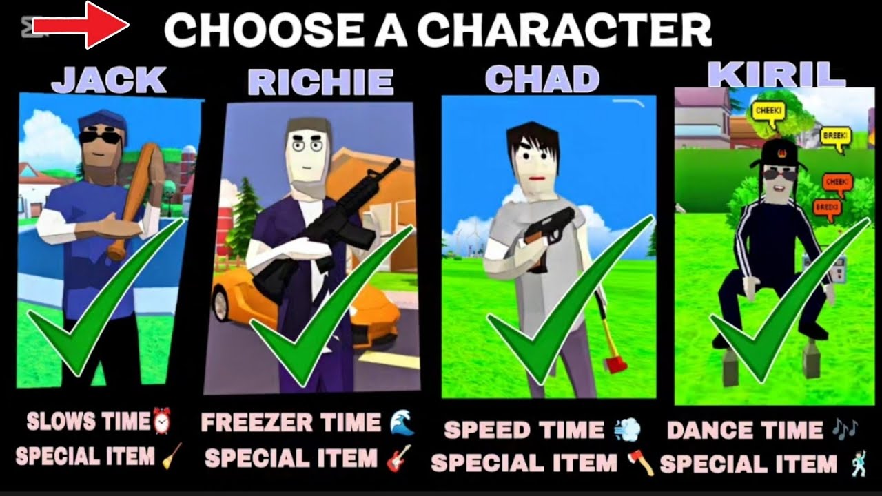 HOW TO UNLOCK ALL CHARACTERS .. EASY MISSION IN DUDE WHEFT WARS 😱