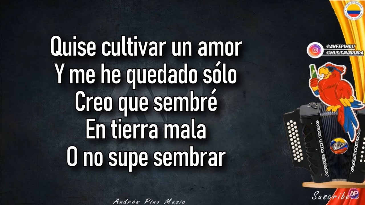 Tierra Mala - Los Chiches Vallenatos | Letra | Andres Pino Music