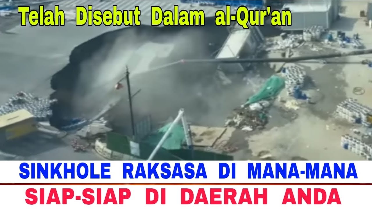 Sinkhole Raksasa Terjadi di Mana-Mana, Siap-Siap Terjadi di Daerah Anda❗