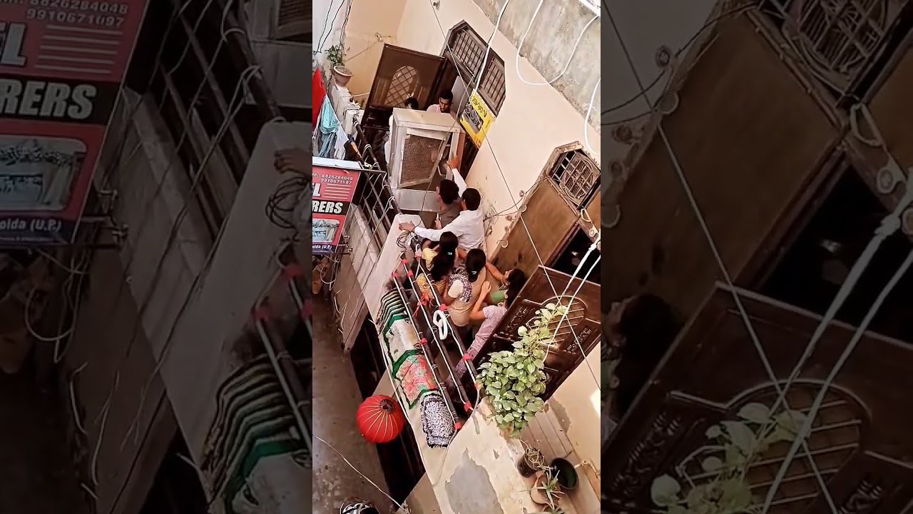 Fight Between Neighbours On Cooler Funny | Gangster Padosi| Mujhe kyun Toda?😂😂😭 #faridabad #haryana