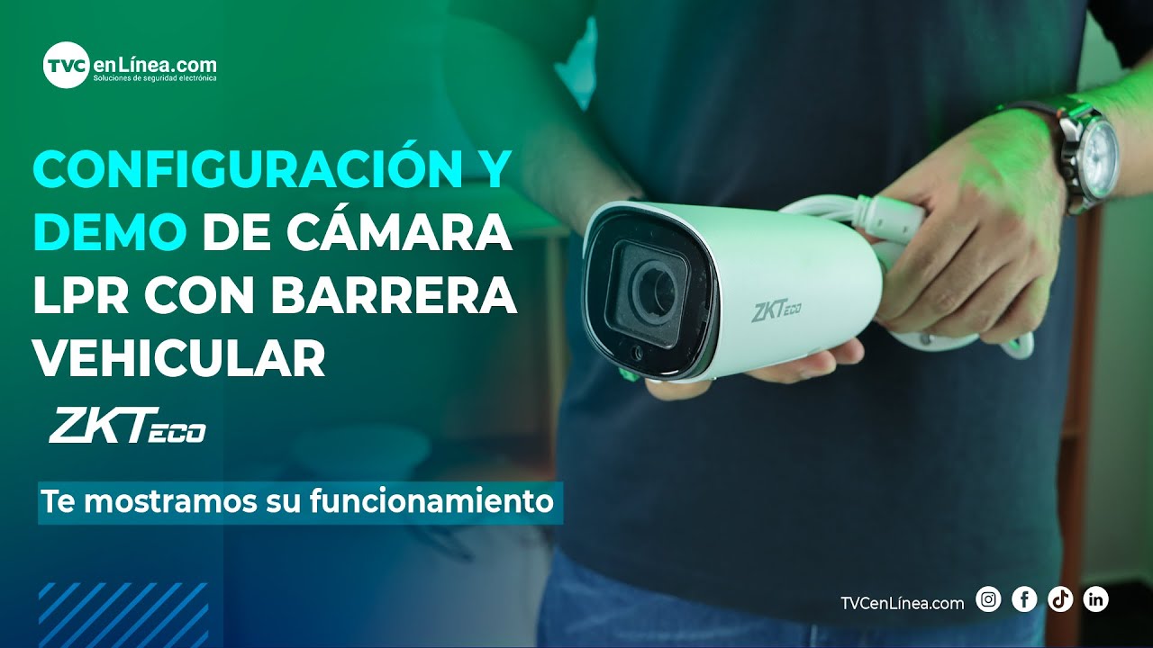 ZKTeco | Configuración de cámara LPR Reconocimiento de placas Modelo: BL852Q38ALP