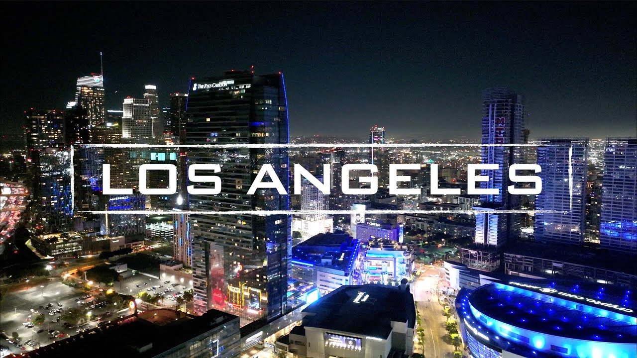 Los Angeles, CA By Night 2025 | 4K Drone Footage