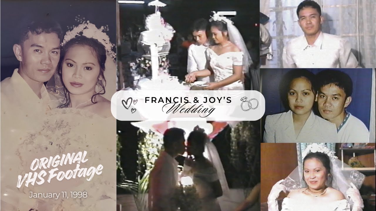 Francis & Joy's Wedding 💍 | January 11, 1998 | Original VHS Footage