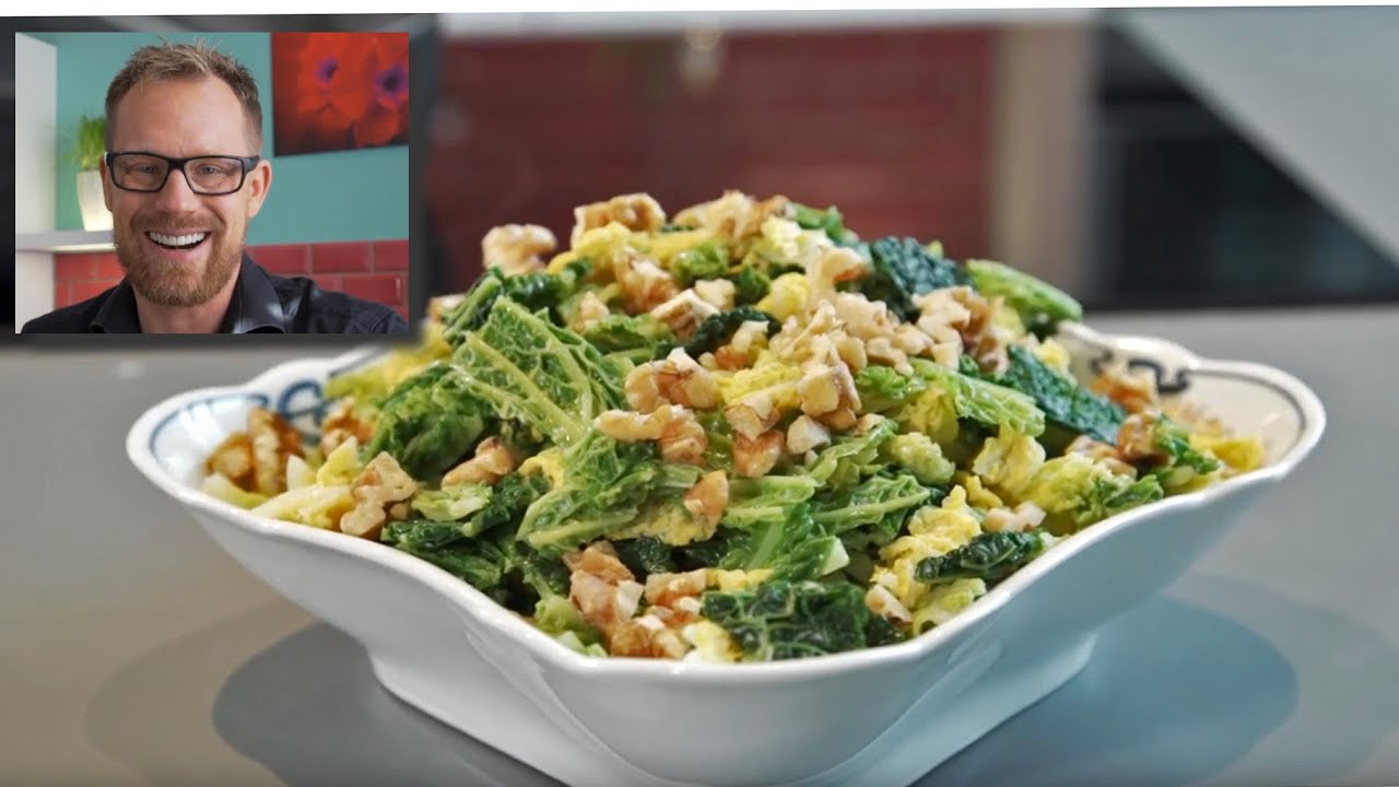 How to make Savoy Cabbage - Rahmwirsing - German Recipes - klaskitchen.com